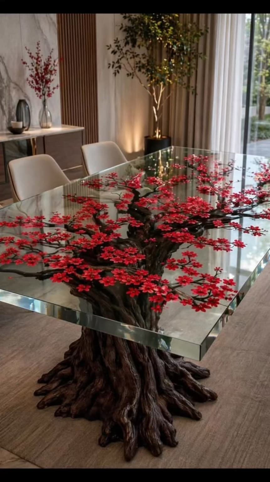 Luxury handcrafted resin artwork