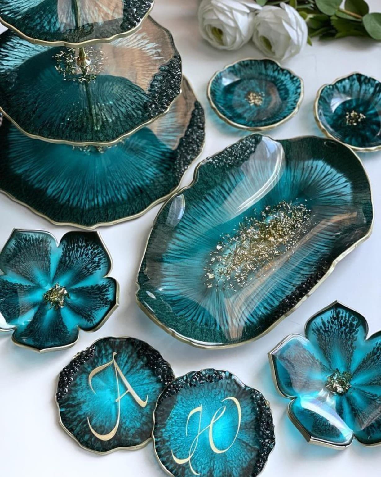 Luxury resin artwork